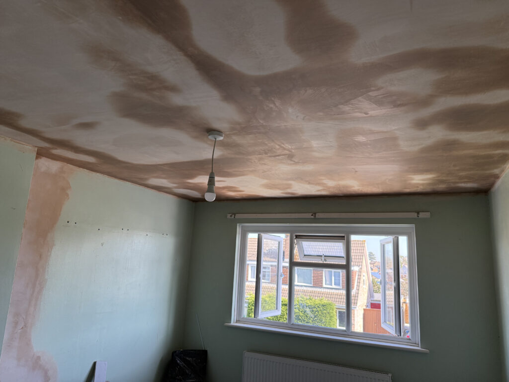 Ceiling repair completed