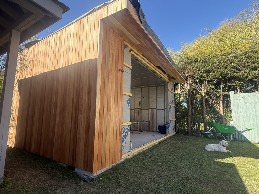Ongoing garden office project